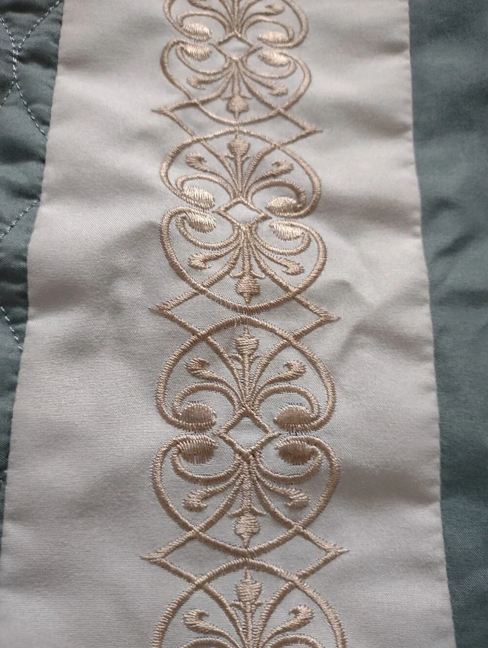 Embroidered Quilted Pillow Shams
